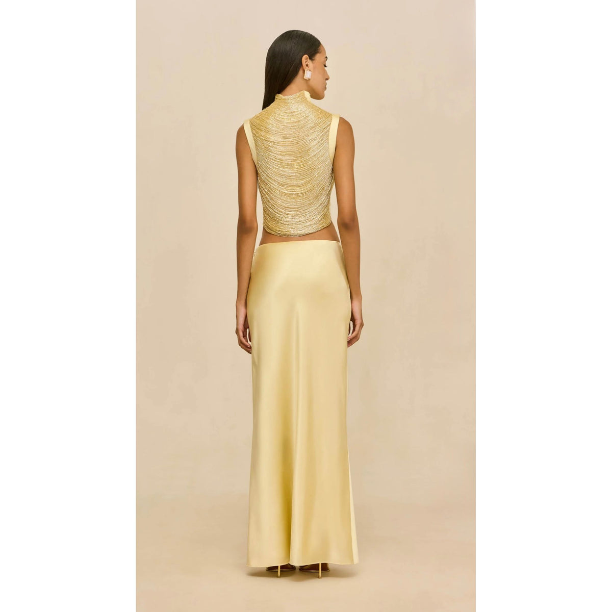 Taraji Top Chantel Skirt Yellow