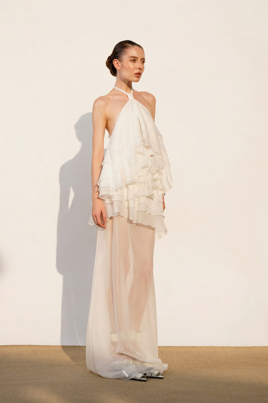 Sanrose Ruffle Gown
