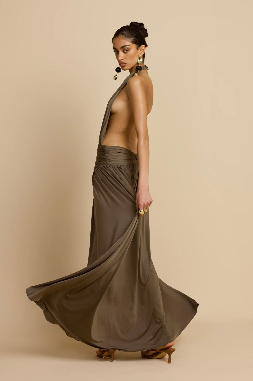 Santina Dress Khaki