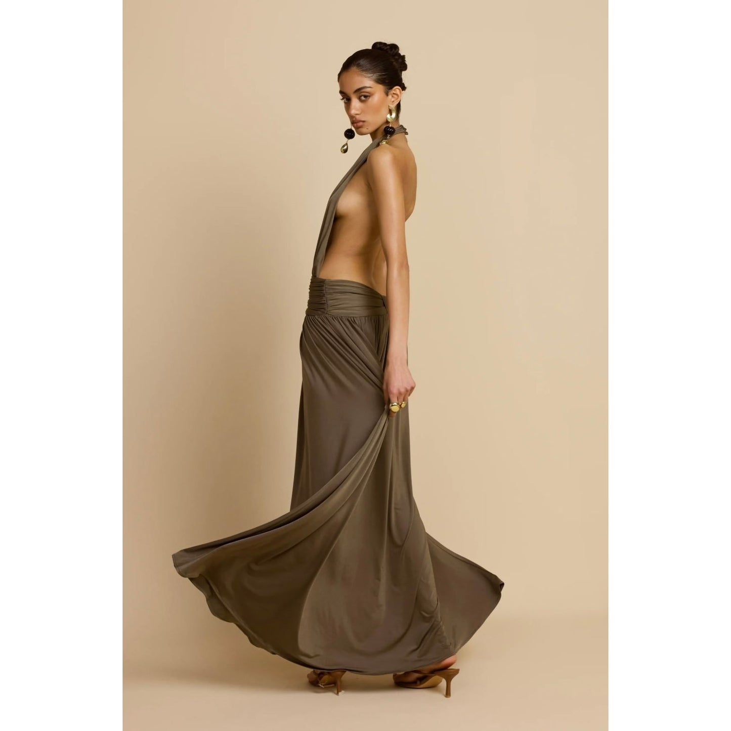 Santina Dress Khaki