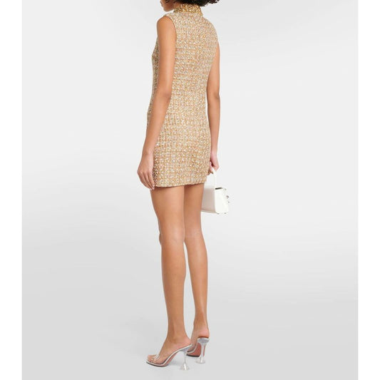 Gold Tinsel Boucle Embellished Mini