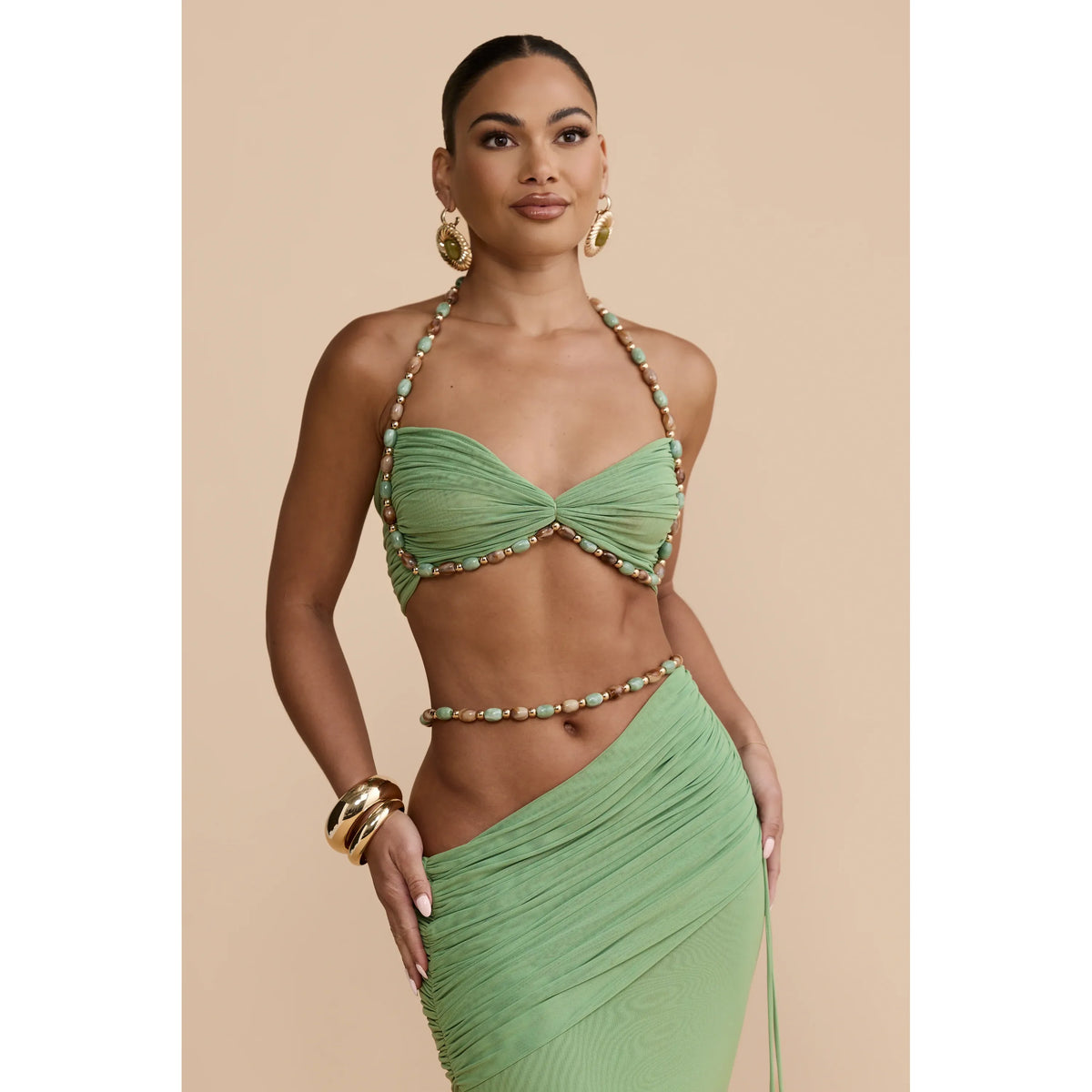 Ilia Skirt & Emara Crop Set Sage