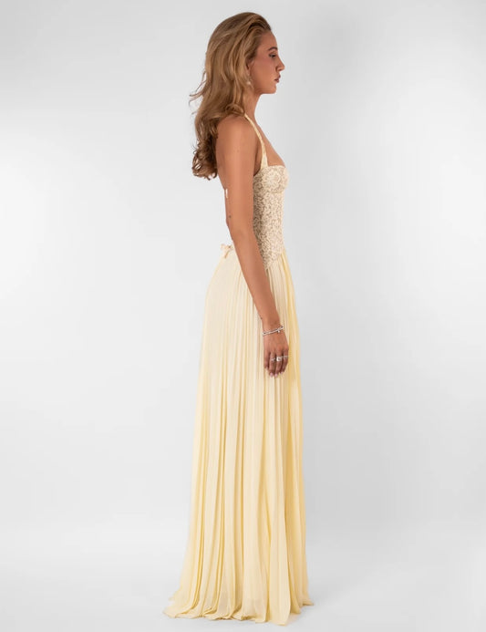 Gaia Dress Butter Yellow