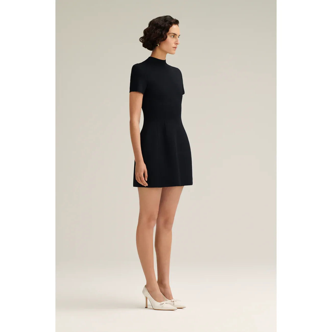 Crepe Knit Peplum Dress