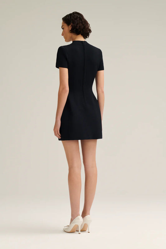 Crepe Knit Peplum Dress