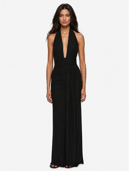 Cassis Drape Maxi