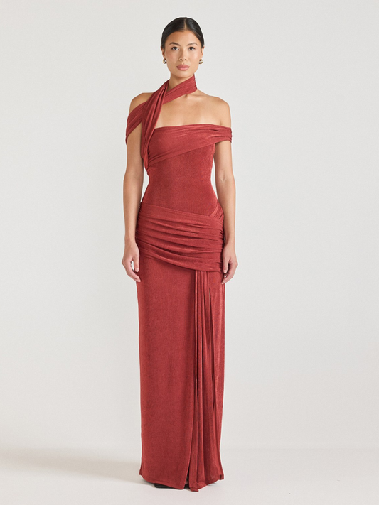 Addonia Dress Sangria