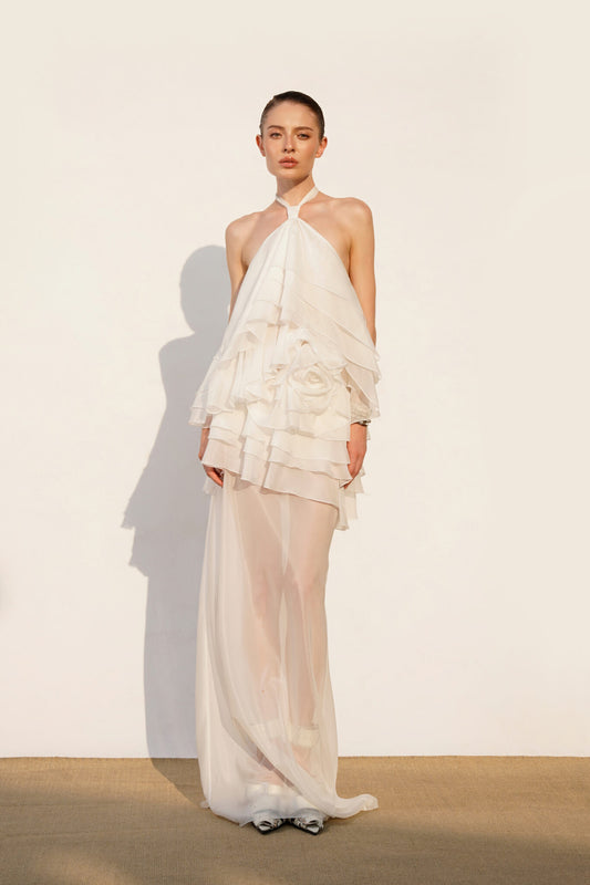 Sanrose Ruffle Gown