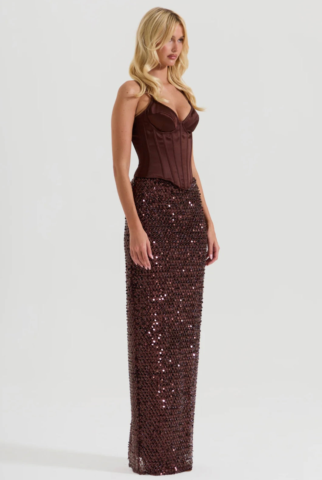 Cheyne Top Crystal Quartz Skirt