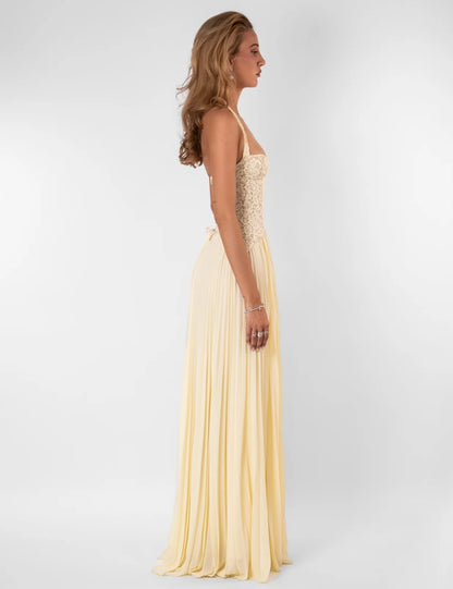 Gaia Dress Butter Yellow