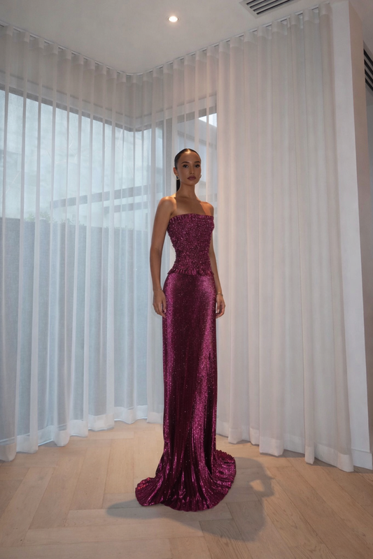 Maya Gown Sangria