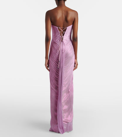 Stephanie Silk Bustier Gown