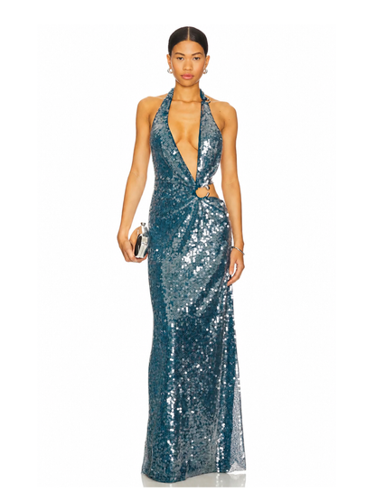 Devon Sequin Teal