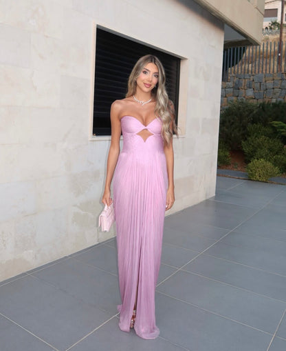 Stephanie Silk Bustier Gown