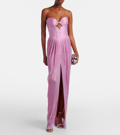 Stephanie Silk Bustier Gown