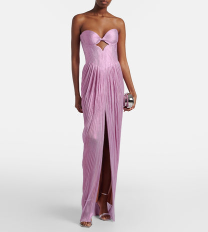 Stephanie Silk Bustier Gown