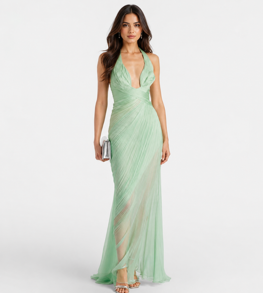 Milgros Seafoam Gown